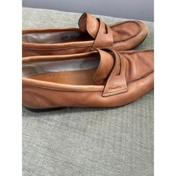 Vintage Church's‎ Custom Grade Leather Loafers Mens Size 9 Made in Italy Tan
